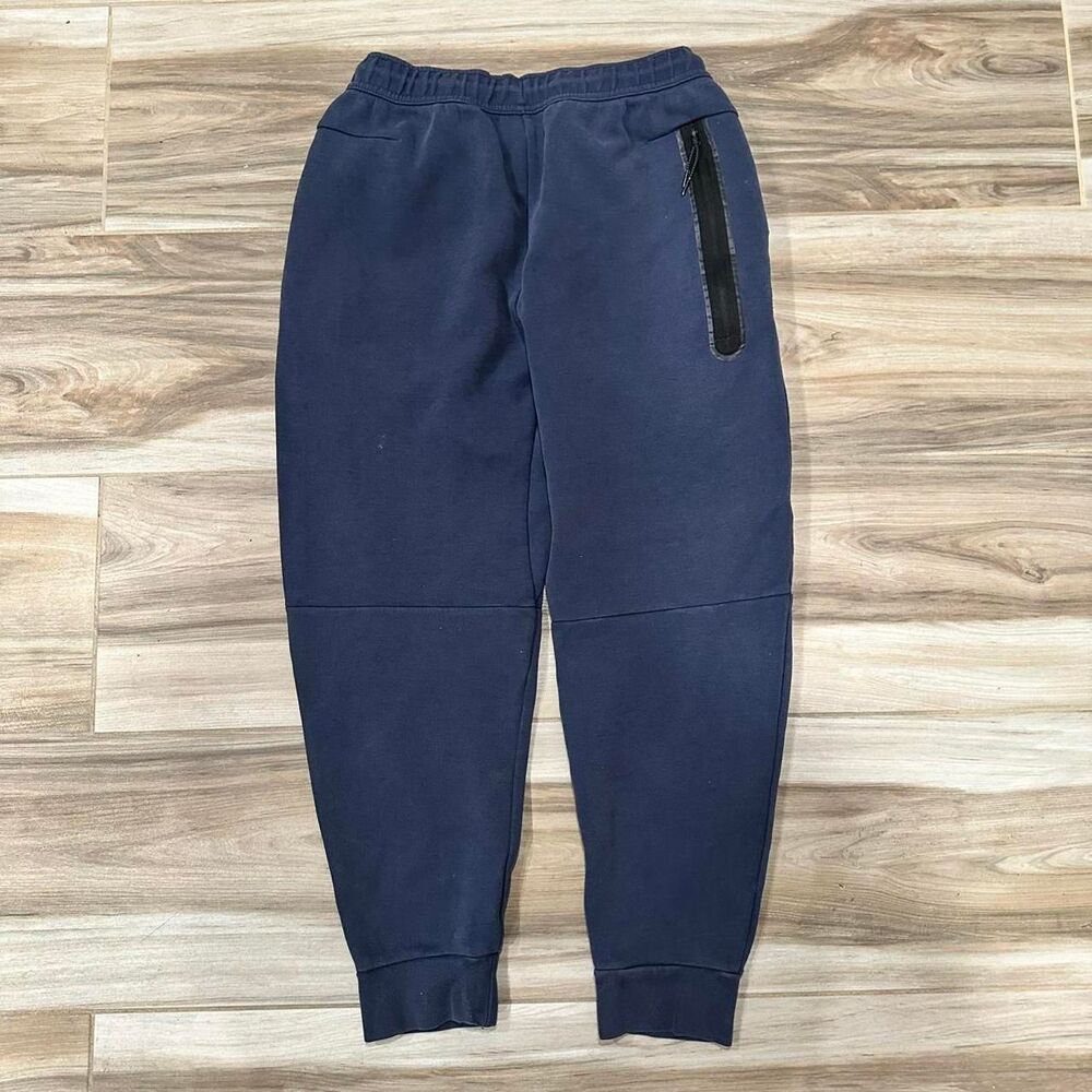 navy blue nike tech fleece sweatpants - Picture 2 of 4